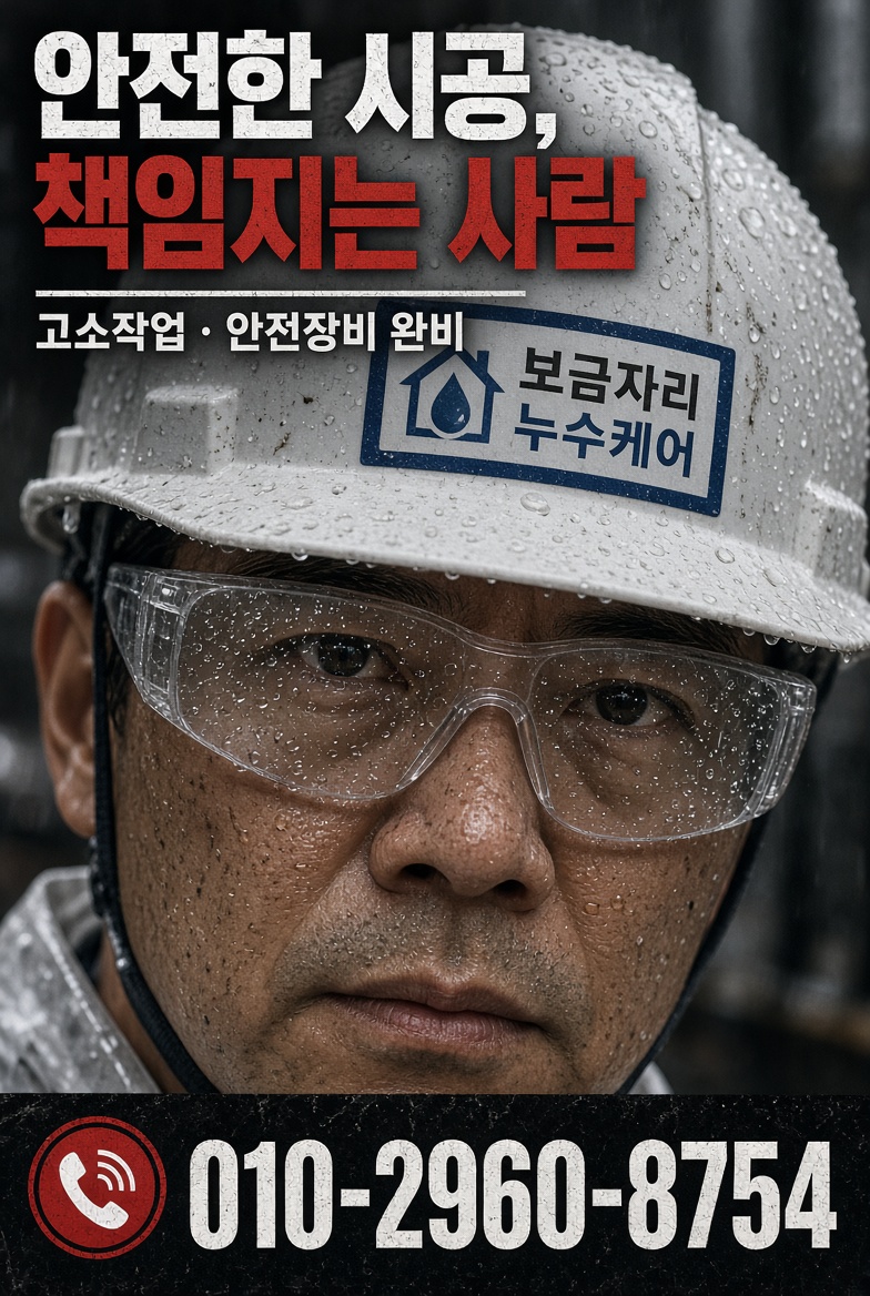 인천시 보금자리누수케어 긴급배관솔루션 안내 배너